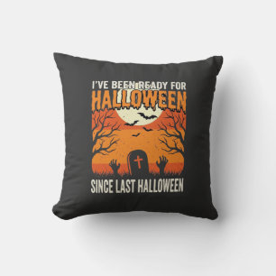 Bereit für Halloween-Friedhof-Design_1 Kissen