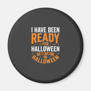 Bereit für Halloween-Kürbis-Totenkopf-Design Magnet