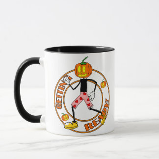 Bereit für Halloween Pumpkin Retro Jack-O-Lantern Tasse