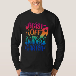 Bereit für Kindergarten Gefärbte Krawatte hautnah T-Shirt