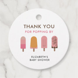 Bereit für Pop Baby Dusche Vielen Dank Geschenkanhänger