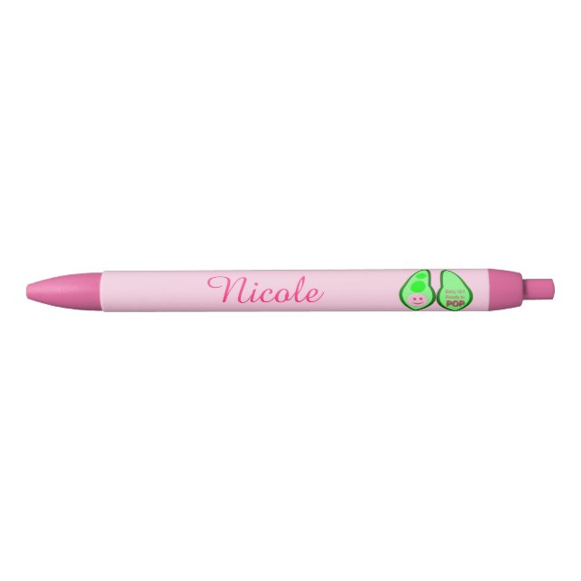 Bereit für Pop Baby Girl Pink Pea Custom Kugelschreiber (Vorderseite)