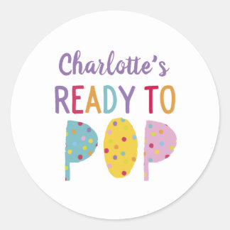 Bereit für Pop-Kranken Runder Aufkleber