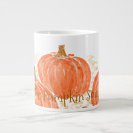 Bereit für Pumpkin Gewürzsaison Wasserfarbenkürbis Jumbo-Tasse