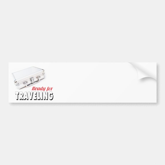 Bereit für Reisen Autoaufkleber (Vorne)