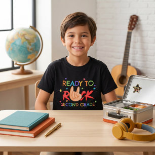 Bereit für Rock 2. Klasse Rock Hand T-Shirt