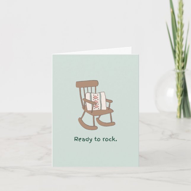 Bereit für Rock Baby Showcard Karte (Vorderseite)