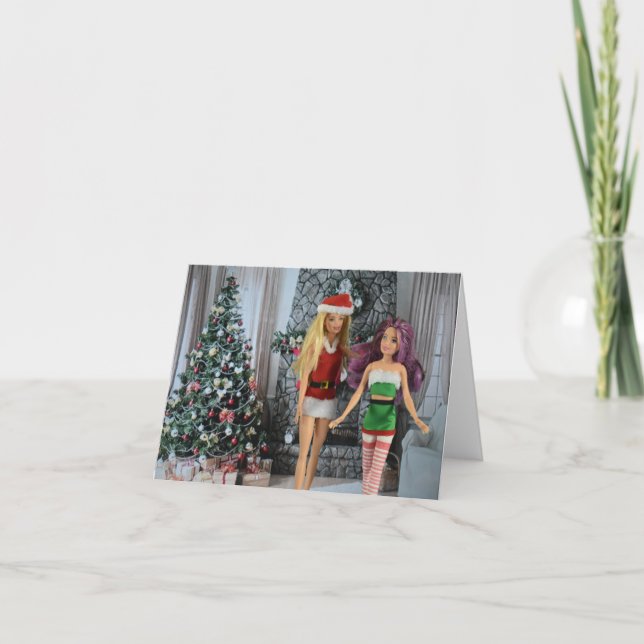 Bereit für Weihnachten. Weihnachtskarte Karte (Vorderseite)