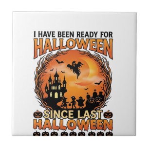 Bereit Halloween Seit Letzte Heimgesuchte Burg Gei Fliese