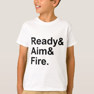 Bereit im Feuer   Militärische Schusswaffen T-Shirt