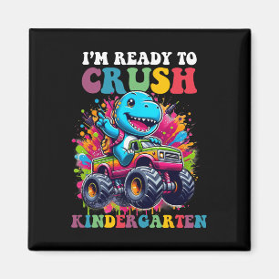 Bereit Kindergarten-Dinosaurier-LKW-Design zu zerm Magnet