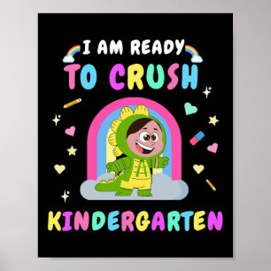 Bereit Kindergarten Mädchen Dinosaurier Ck zu zerq Poster