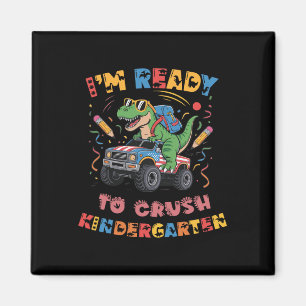 Bereit Kindergarten Monster Truck Jungen T-r zu ze Magnet