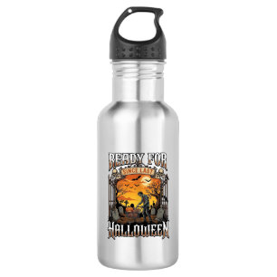 Bereit seit letztem Halloween Zombie-Einkaufswagen Edelstahlflasche