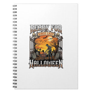 Bereit seit letztem Halloween Zombie-Einkaufswagen Notizblock