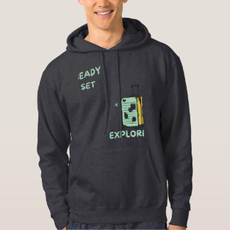 Bereit Set Entdecke Reisende Hoodie