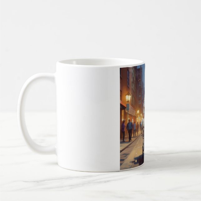 Bereit: Sip und Bleibe vorbereitet Kaffeetasse (Links)
