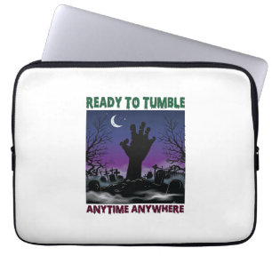 Bereit Tumble Zombie Hand Halloween Friedhof Mond_ Laptopschutzhülle