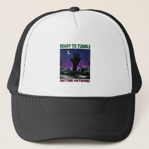 Bereit Tumble Zombie Hand Halloween Friedhof Mond_ Truckerkappe