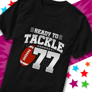 Bereit, um 77 Fußball Party 77. Geburtstag T-Shirt