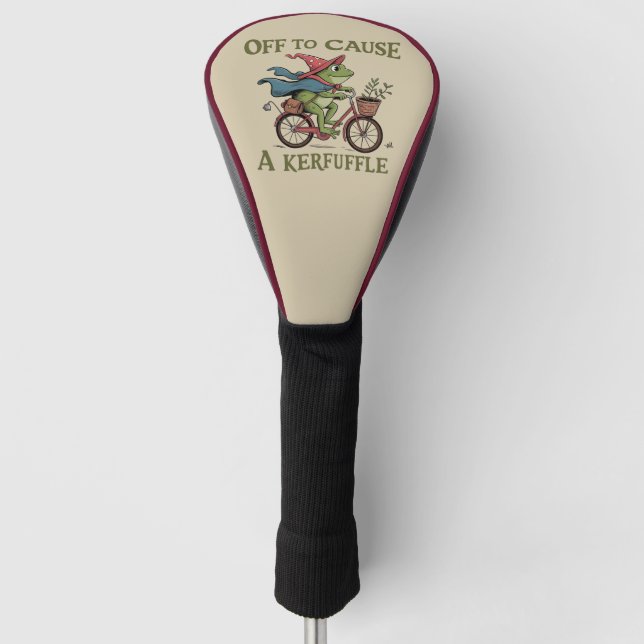 Bereit, um einen Wirbel zu verursachen Frosch Sark Golf Headcover (Vorderseite)