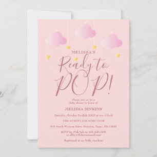 Bereit zu platzen Twinkle Twinkle Baby Girl Shower Einladung