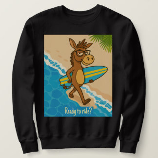 Bereit zu reiten? Sweatshirts surfen lustige Tiere