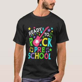 Bereit zu Rocken Vorschule Zurück zur Schule Lehre T-Shirt