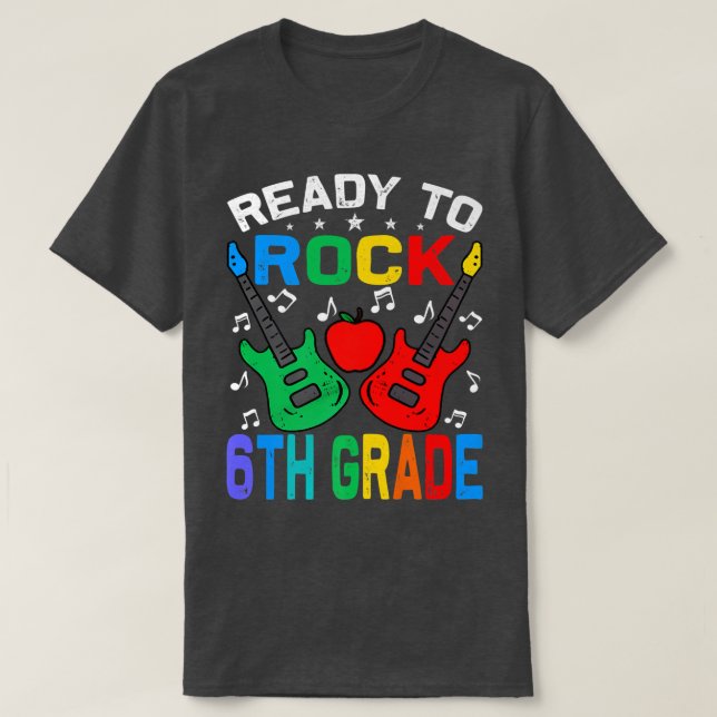 Bereit zum 6. Rang zurück zur Gitarre Prem der Sch T-Shirt (Design vorne)
