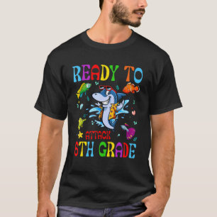 Bereit zum Angriff 6. Klasse Funny Hai Sonnenbrill T-Shirt