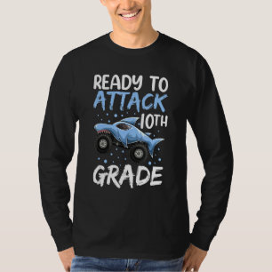 Bereit zum Angriff auf das Apparel-Hai-Monster der T-Shirt