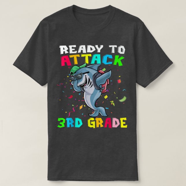 Bereit zum Angriff auf den 3. T-Shirt (Design vorne)