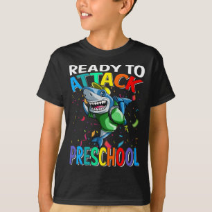 Bereit zum Angriff auf den Hai der Vorschule zurüc T-Shirt