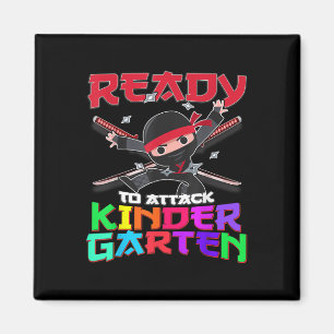 Bereit Zum Angriff Kindergarten Ninja Erster Tag I Magnet