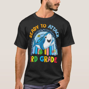 Bereit zum Angriff von Kindern der dritten Klasse T-Shirt