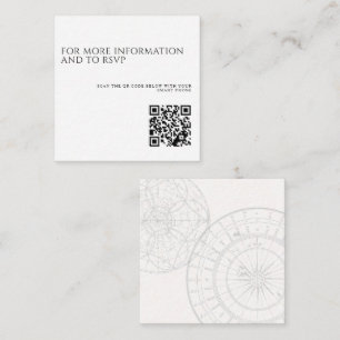 Bereit zum Auslösen von QR-Code-Hochzeiten Begleitkarte