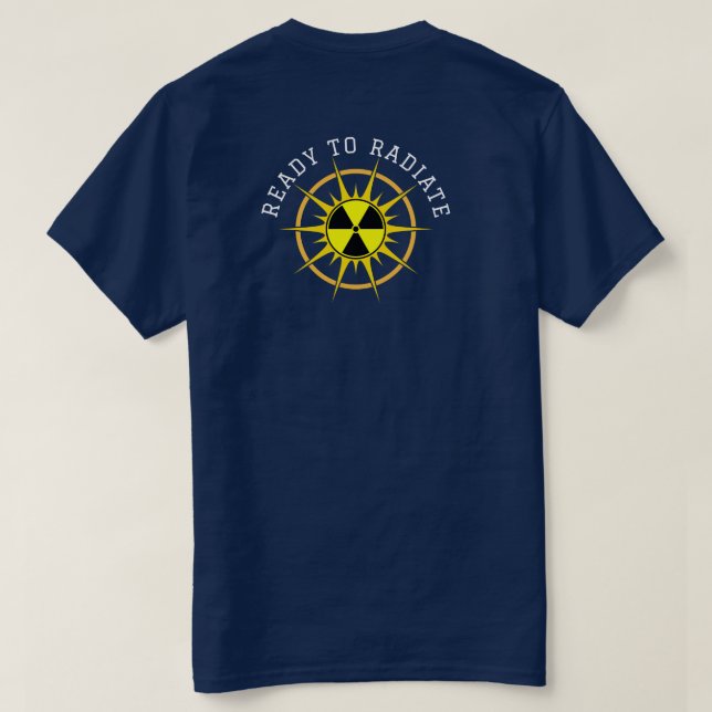 Bereit zum Ausstrahlen von Abschluss T-Shirt (Design Rückseite)