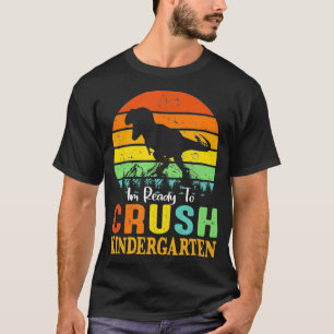 Bereit zum Crush Kindergarten Dinosaurier Vintag z T-Shirt