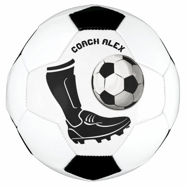 Bereit zum Kick! Personalisierter Fußballball Fußball (Vorderseite)