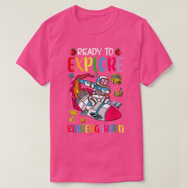 Bereit zum Kindergarten zurück zum Kindergarten T-Shirt (Design vorne)