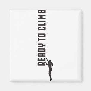 Bereit zum Klettern Klettersteig Motivation für e Magnet