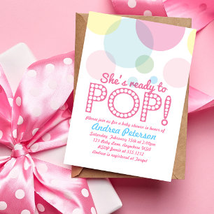 Bereit zum Knallen - Baby Shower Einladung