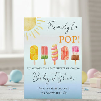 Bereit zum KNALLEN: Babyparty-Einladung Einladung