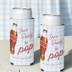 Bereit Zum Knallen Soda Pop Cola Junge Baby-Party Selters Dosenkühler