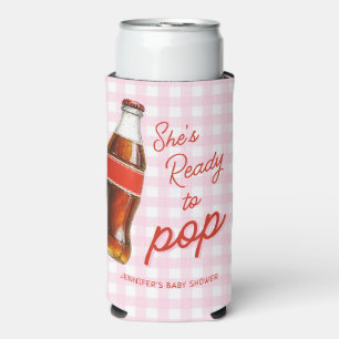 Bereit Zum Knallen Soda Pop Cola Mädchen Babyparty Selters Dosenkühler