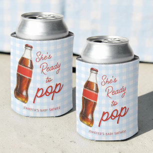 Bereit Zum Knallen Soda Pop Jungen Baby Shower Dosenkühler