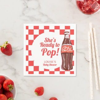 Bereit Zum Knallen Sodawasser Cola Baby Shower Serviette