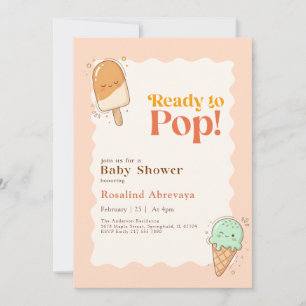 Bereit zum Knallen Süße Eis Am Sommer Baby Shower Einladung