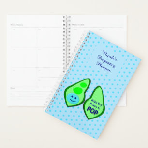 Bereit zum Pop Baby Boy Blue Pee Custom Pregnancy Planer