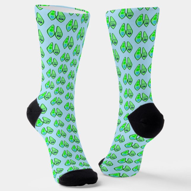 Bereit zum Pop Baby Boy Blue Pee Gemustert Socken (Gewinkelt)